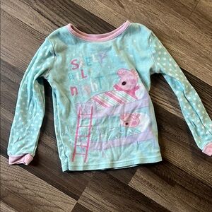 Kids' Blue and Pink Long Sleeve Shirt